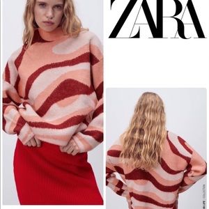 Zara Jacquard Knit Sweater